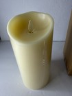 7  Ivory Luminara Real Flame-effect Flameless Led Pillar Candle Remote Control  