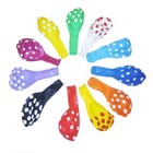 12 Inch 100x Green Dot Polka Latex Thick Party Balloons 3 2g Helium Float