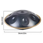  22 In Handpan Drum Instrument D Minor 10notes Steel Hand Drum For Perfomance