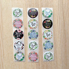 15pcs Thank You Stickers Seal Labels Flower Craft Packaging  Sticker Sealing