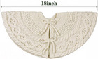 Knit Christmas Tree Skirts  Neutral Tree Skirt  Cozy Christmas Decorations