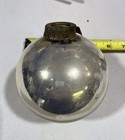 Vintage Silver Glass Lightning Rod Weathervane Ball 4 5 