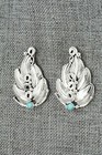 Turquoise   Sterling Silver Earrings - Darrell Morgan