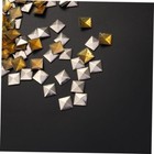 Square Pyramid Studs For Clothing 100 Pcs Square Pyramid Rivets Silver Metal    