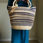Ghana African Market Bolga Basket Hand Woven