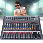 12 Channel Usb Bluetooth Live Studio Audio Mixer Mixing Console Sound Pro 15w Us