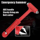 1pcs Steel Car Emergency Hammer With Belt Cutter For Safety And Security  Emerge