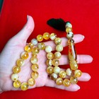 Amber Prayer Beads Islamic Tasbih Misbaha 33 Muslim Rosary 12 7mm 54 6g