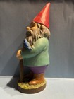 Vintage Gnome Waving Holding At Rest Figurine