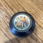Victorian Style Lidded Music Box Powder Box Plays  more   