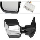 For 2017-2022 Nissan Titan Right Chrome Heated Rear View Mirror W  Blind Spot Rh