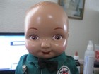 Buddy Lee Texaco Station Attendant Collector Doll In Tin Container