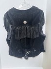 Harley Davidson Genuine Suede Leather Fringed Vest Size Xl