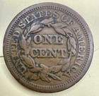 1846 Braided Hair Large Cent Copper Us Penny Philadelphia Circulated Coin