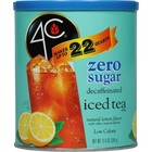 4c Zero Sugar Naturally Decaffeinated Lemon Flavor Iced Tea Mix 13 9 Oz  Caniste