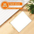 50 Sheets Thick Cardstock  250gsm Blank Cardstock For Invitations  For Diy Proje