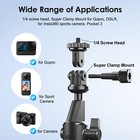 Motorcycle Bike Handlebar Mount Holder For Insta360 X4 x3 Gopro Hero 13 Camera