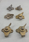Vintage Lot Of 6 Window Sash Latches Locks Hardware