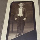 Antique Early 1900s Boy Portrait Photo Lot 3 Sepia 3 75x9 5 Cabinet Folder