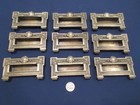 Set Of 9 High End Antique Ornate Window Pulls Lifts Circa 1900  Solid Brass 