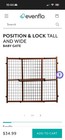 Evenflo Position And Lock Tall Wooden Gate - Farmhouse Collection
