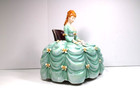 Vintage 1960s Old Seated Debutante Porcelain Working Antique Transistor Radio