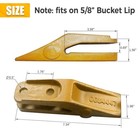 6684447 Bobcat Skid Steer Bucket Unitooth Trenching Bucket Teeth W  Hardware 6pk
