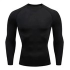 Men s Long Sleeve Compression Shirts Dry Fit Sports Gym Shirts Workout