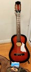 Vintage Fg 3 3 4 Size Acoustic Guitar New Silk   Steel Ej40 Original Sleeve Case