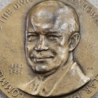 1971 Commemorating The Dwight Eisenhower Silver Dollar 2 5 Inch Bronze Medallion