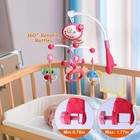 Baby Musical Crib Mobile Cot Spinning Rattle Music Box Rattle Toy Led Light