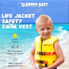 Trc Recreation Child Life Jacket Swim Safety Vest  X Small  Yellow  open Box 