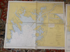 5- 1957 Nautical Maps nantucket Sound  Edgartown Harbor cape Cod Canal nantucket