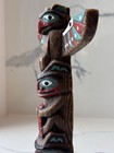 Pacific Northwest Coast Canada Handpainted 9  Totem  Vintage First Nations Gifts