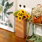 Weysat Woven Umbrella Stand For Entryway Handmade Umbrella Holder Freestanding C
