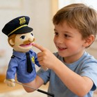 16    Police Hand Puppet For Kids With Retractable Control Rod Interactive Toy