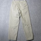 Polo Ralph Lauren Pleated Chino Pants Mens 32x30 Gray Khaki Classic Casual Vtg