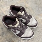 Nike Dunk Low Shoes Women Size 7 Brown White Leather Sneakers Fj4734-100