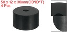 4pcs Thick Rubber Spacer 2 Inch Od X 1 2 Inch Id X 1-3 16 Inch Thickness