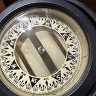 Rare Vintage Marine Boat Gimbal Compass Wooden Box Antique Decor Collectible