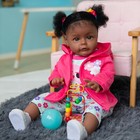 24inch Lifelike Reborn Baby Dolls Soft Cloth Body Girl Adorable Smiling Toy Gift