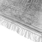 Two Islamic Prayer Rug Oversized Soft Thick Plush Musalla Mat Silver                    