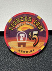  5 Pioneer Inn Casino Chip Poker Chip Reno Nevada Gambling Token