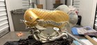 This Is A Golden Arowana Fish Statue