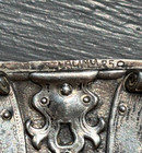 Rare Sterling Silver Match Safe Vesta Case Treasure Chest Design No Monogram
