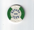 Beautiful Nevada Club Casino Chip-roulette Trkscrown Reno Nv  Rare  Su 1954