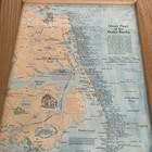 1970 Map Ghost Fleet Of The Outer Banks  Vintage National Geographic