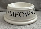 Set Of 2 Vintage Boston Warehouse Cat Bowls Feeding Dishes