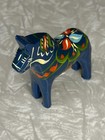 Akta Dala Wood 3    Horse Blue Grannas A Olsson s Hemslojd Nordic Folk Art Sweden 