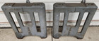 Art Deco Cast Iron Legs Base Pedestal Industrial Delta Machine Base Rockwell